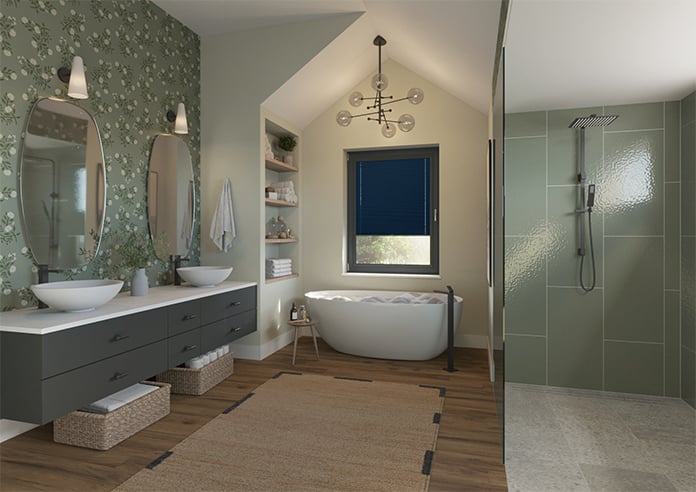 Pleated (Blackout), Navy - Perfect Fit Blind - Image 7